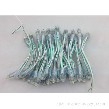 Single Color 5MM Straw Hat Brightness LED Pixel Light , LED